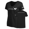 Thumbnail image for  Womens Plus Black V Neck T Shirt