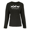Thumbnail image for  Womens Black Long Sleeve Hooded Tee