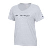 Thumbnail image for  Champion Womens  Oxford Grey Core VNeck Tee