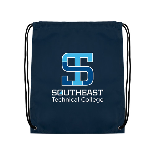 Navy Drawstring Backpack-Technical College