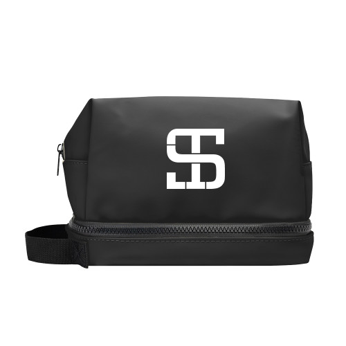 Black Toiletry Bag-Monogram