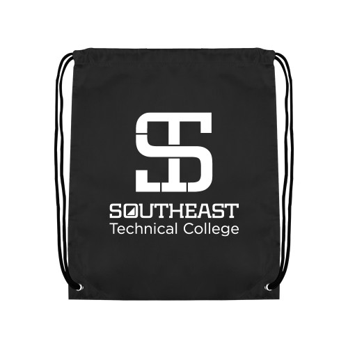 Black Drawstring Backpack-Technical College