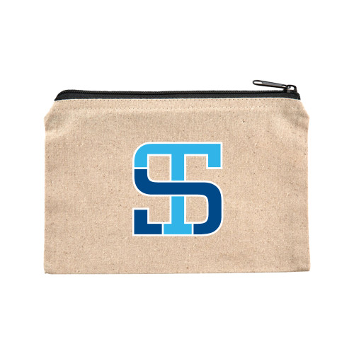 8oz. Natural Cotton Travel Pouch-Monogram