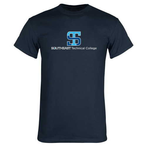 Navy T Shirt-One-Line Wordmark