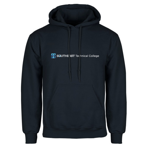 Navy Fleece Hoodie-Horizontal Version