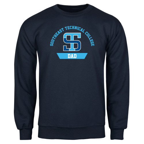 Navy Fleece Crew-Dad