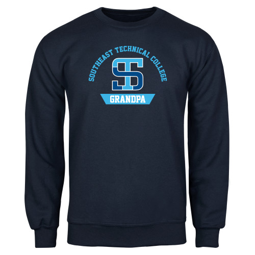 Navy Fleece Crew-Grandpa