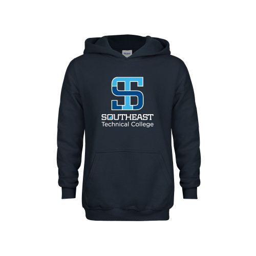 Youth Navy Fleece Hoodie-Technical College