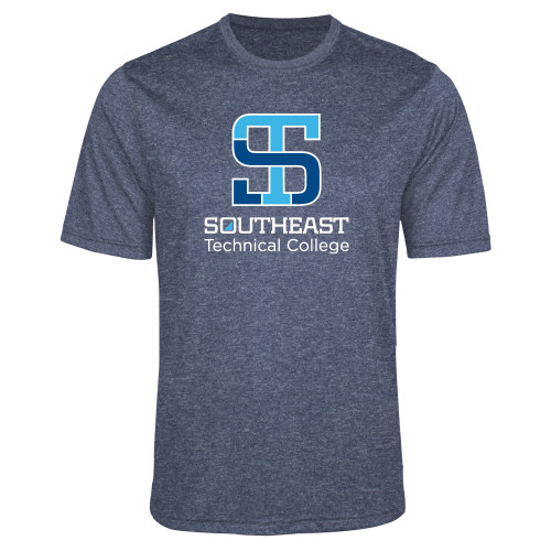 Navy Heather Performance Contender Tee-Technical College