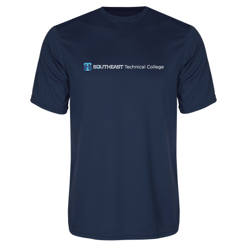 Navy Performance Tee-Horizontal Version