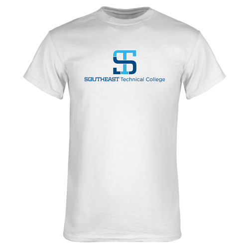 White T Shirt-One-Line Wordmark