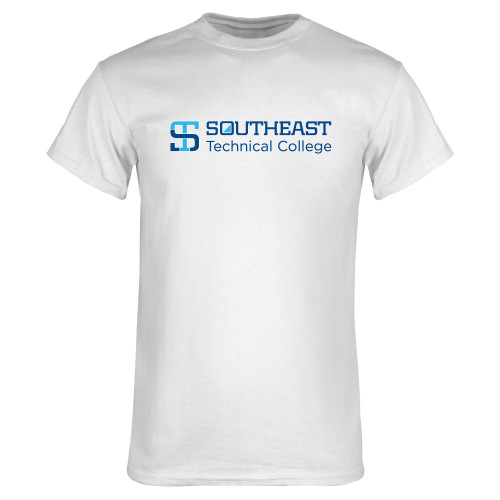 White T Shirt-Two-Line Wordmark