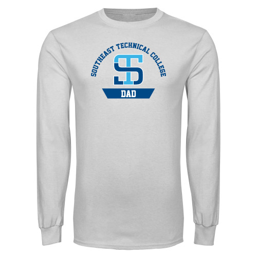 White Long Sleeve T Shirt-Dad