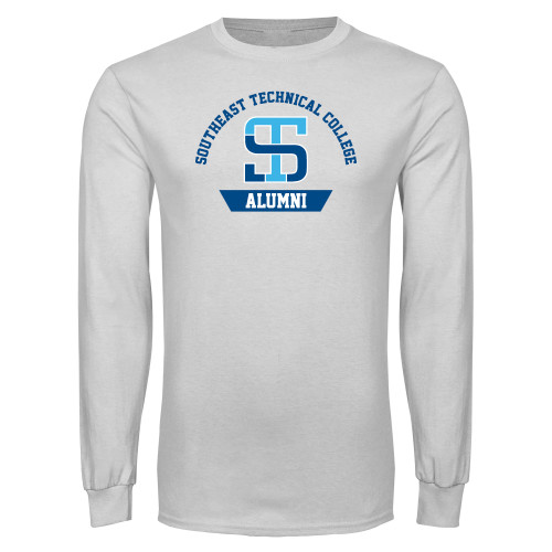 White Long Sleeve T Shirt-Alumni