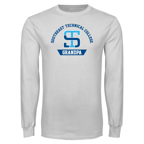 White Long Sleeve T Shirt-Grandpa