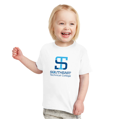 Toddler White T Shirt-Stacked