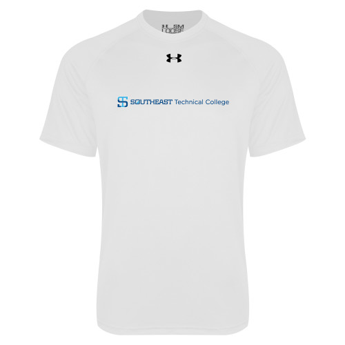 Under Armour White Tech Tee-Horizontal Version