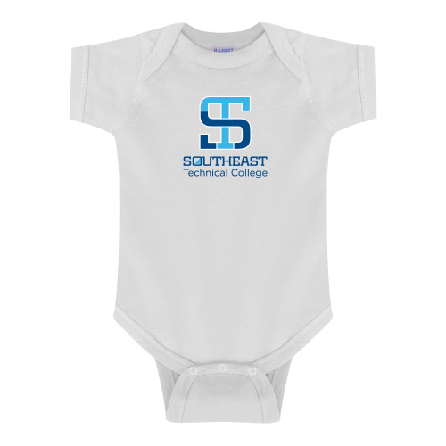 White Infant Onesie-Stacked