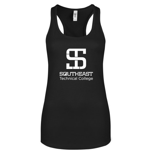 Next Level Womens Black Racerback Tank -Technical College