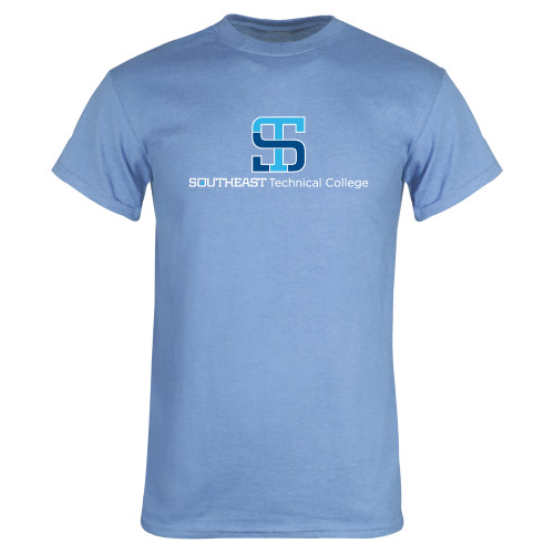 Light Blue T Shirt-One-Line Wordmark