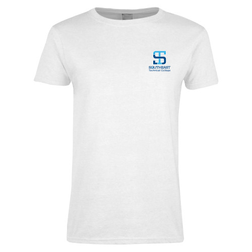 Womens White Short Sleeve Tee-Technical College