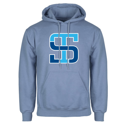 Light Blue Fleece Hoodie-Monogram