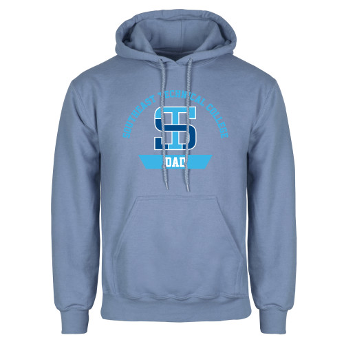 Light Blue Fleece Hoodie-Dad