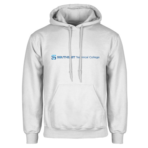 White Fleece Hoodie-Horizontal Version