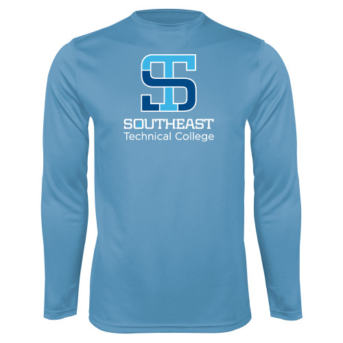 Light Blue Performance Long Sleeve Shirt-Technical College
