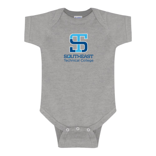Grey Infant Onesie-Stacked