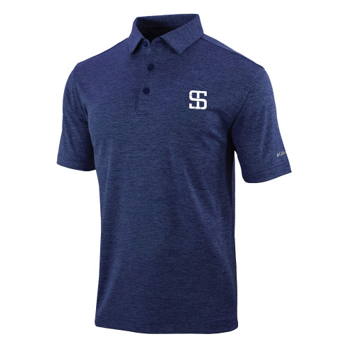 Columbia Navy Sand Tee Polo-Monogram