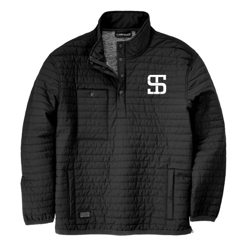 DRI DUCK Black Keystone Quilted Pullover-Monogram