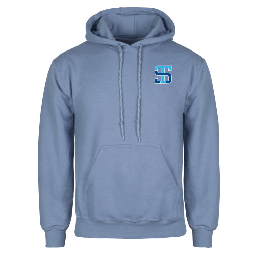 Light Blue Fleece Hoodie-Monogram