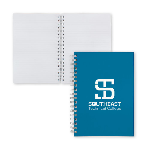 Clear 7 x 10 Spiral Journal Notebook-Stacked