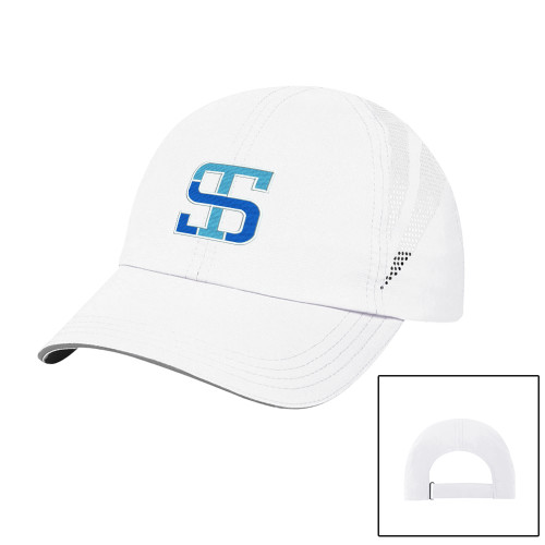 White Performance Cap-Monogram