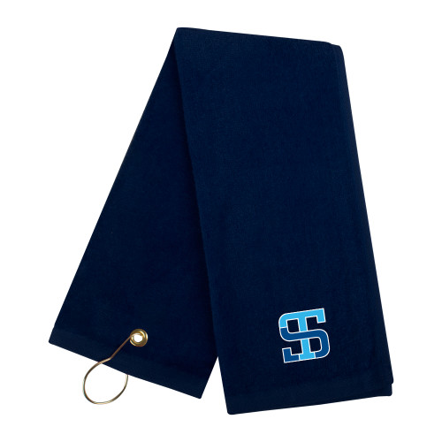 Navy Golf Towel-Monogram