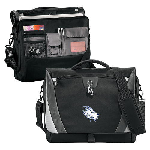 St Edwards Black/Grey Slope Computer Messenger Bag