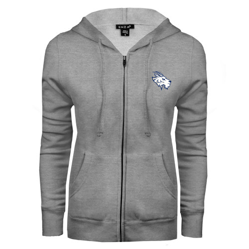 St Edwards ENZA Womens Grey Fleece Full Zip Hoodie