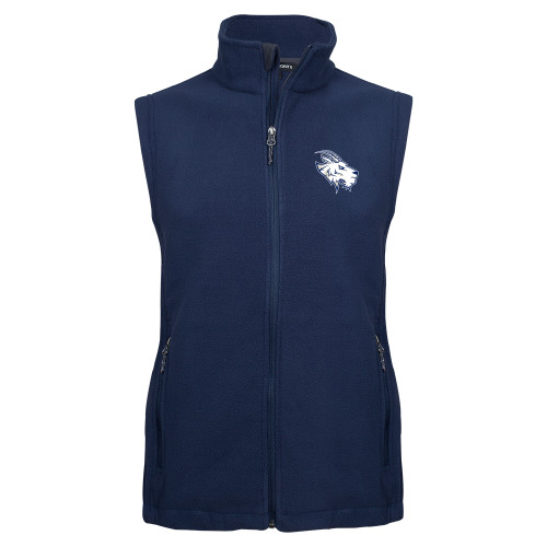 St Edwards Navy Fleece Full Zip Vest
