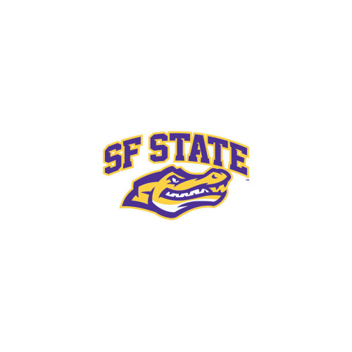  Medium Decal - SF State with Gator Head