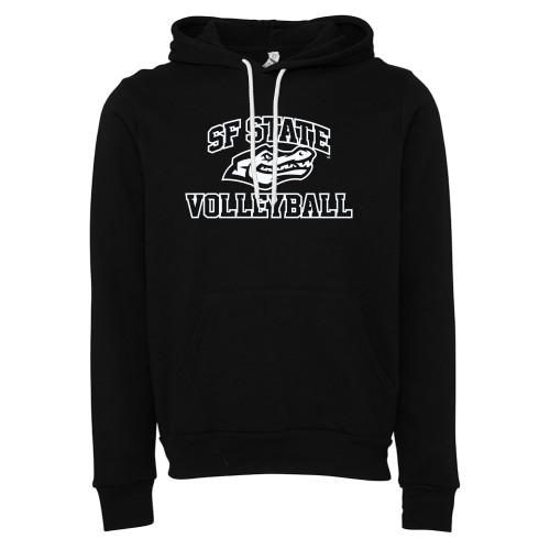  Bella + Canvas Black Fleece Hood - SF State Volleyball