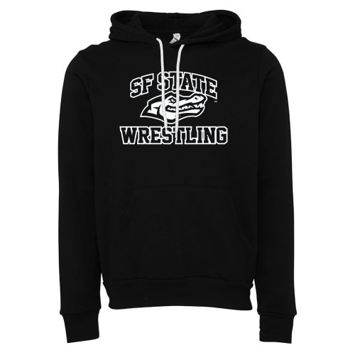  Bella + Canvas Black Fleece Hood - SF State Wrestling