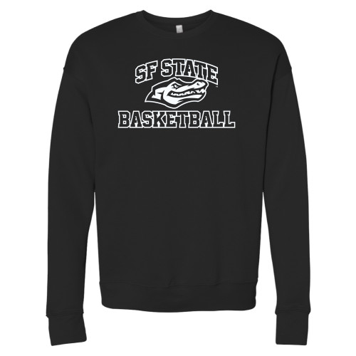  Bella + Canvas Black Fleece Crew - SF State Basketball