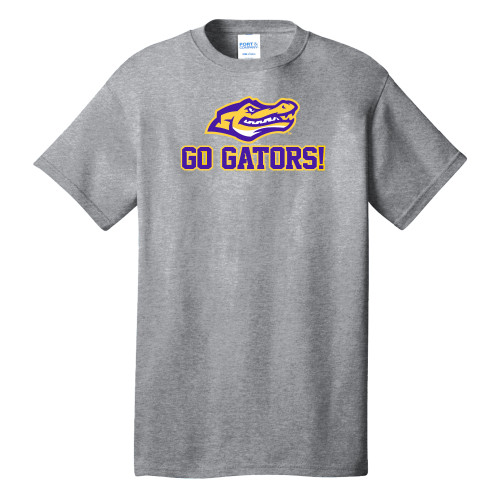  Extended Athletic Heather T Shirt - Go Gators with Gator Head