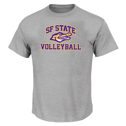  Tall Heather Grey T Shirt - SF State Volleyball