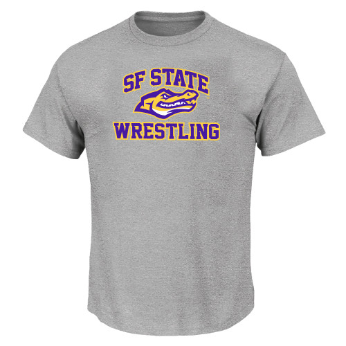  Tall Heather Grey T Shirt - SF State Wrestling