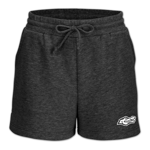  Boxercraft Womens Charcoal Heather Fleece Short - Gator Head