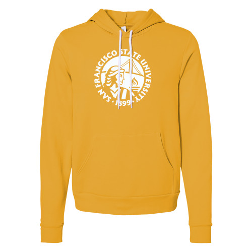  Bella + Canvas Gold Fleece Hood - San Francisco State University Seal