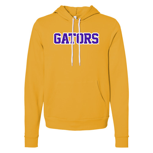  Bella + Canvas Gold Fleece Hood - Gators Wordmark