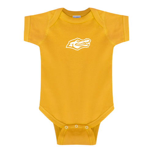 Gold Infant Onesie - Gator Head